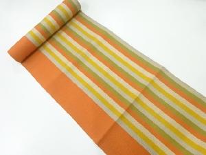 アンティーク　縞織出し八寸帯地反物